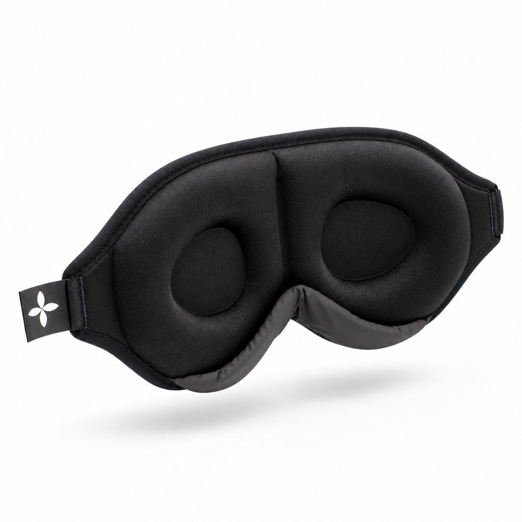 Schlafmaske Deluxe – Hauptbild · plastische 3D-Form
